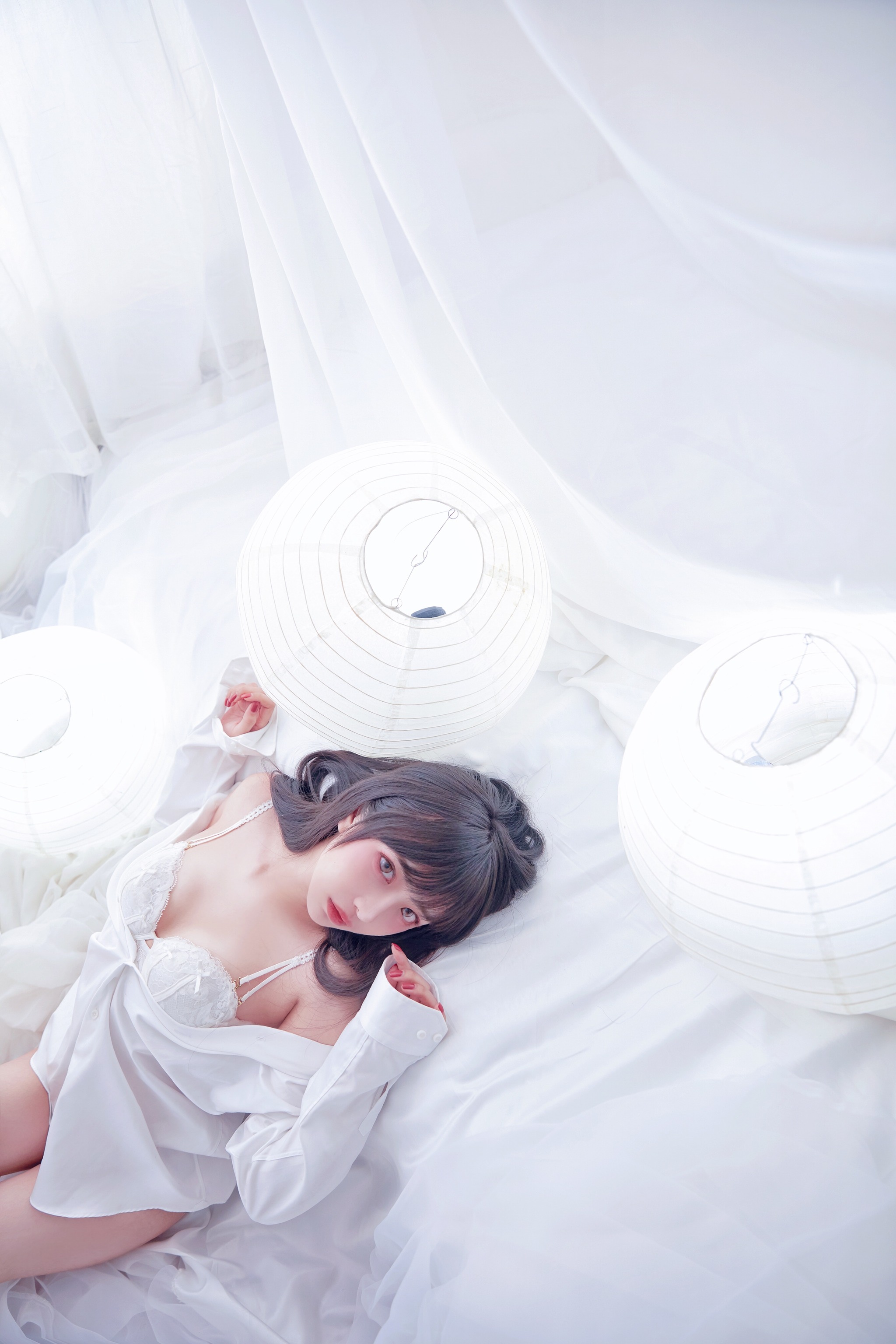 图片[1]-Shika小鹿鹿 – NO.019 纯白 [18P]-XikXak